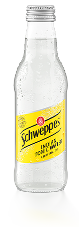 0,2 Liter Flasche Schweppes Indian Tonic Water.