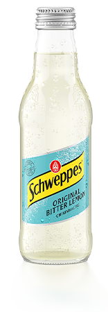 0,2 Liter Flasche Schweppes Original Bitter Lemon.