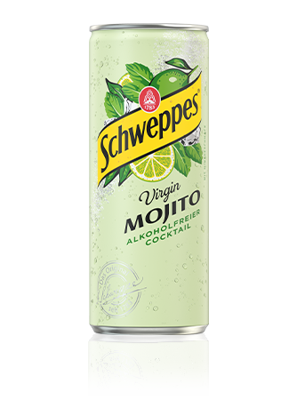 0,33 Liter Dose Schweppes Virgin Mojito, alkoholfreier Cocktail.
